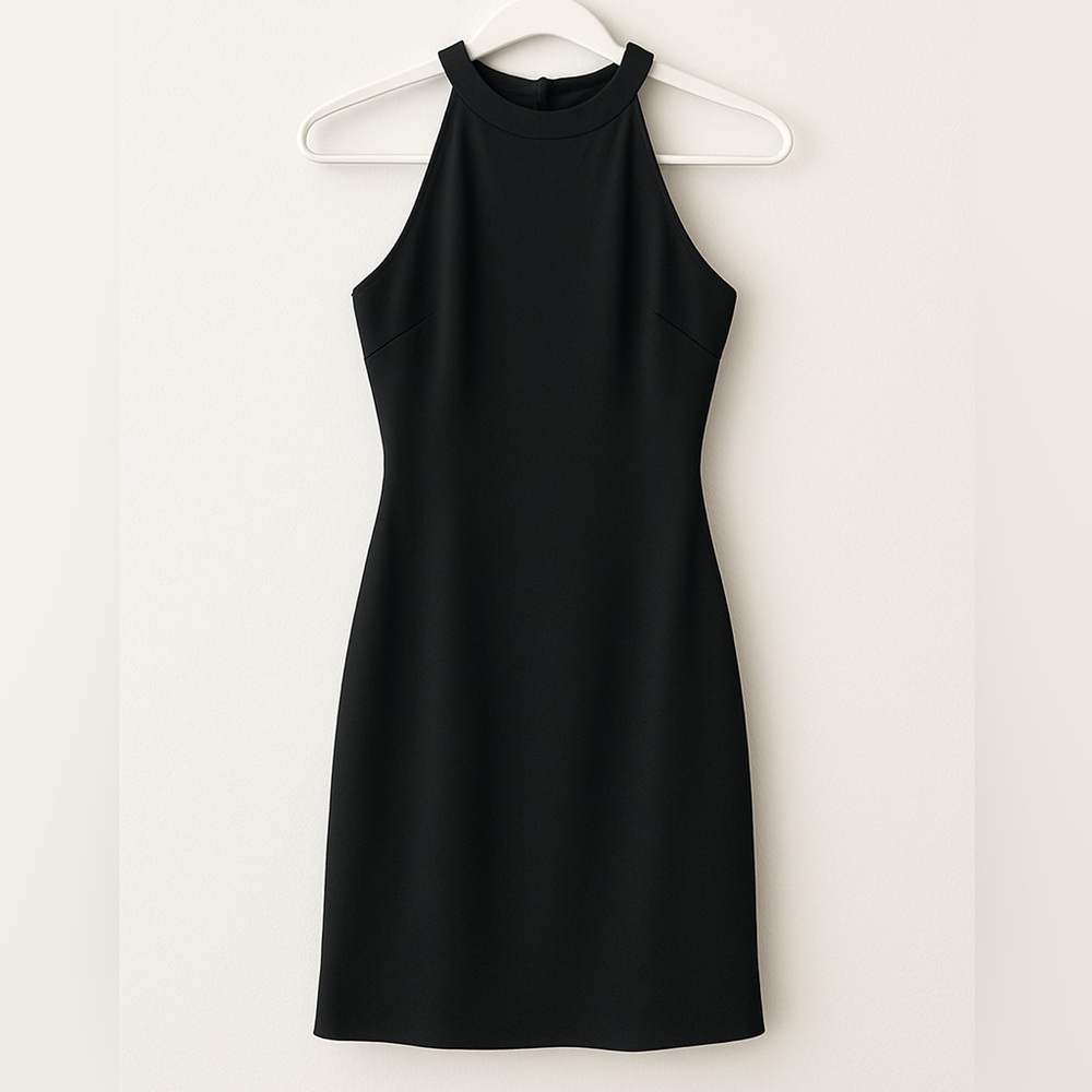 White House Black Market High Neck Sleeveless Dress Size 10